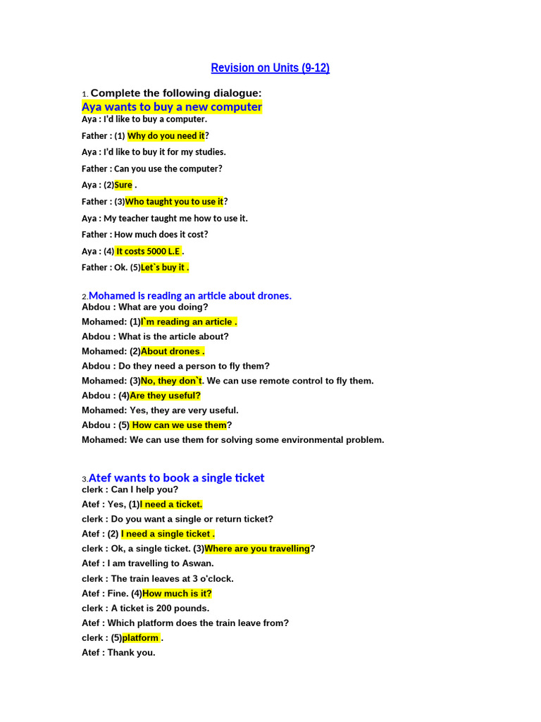 Wheelers Rev 1 - Answers | PDF