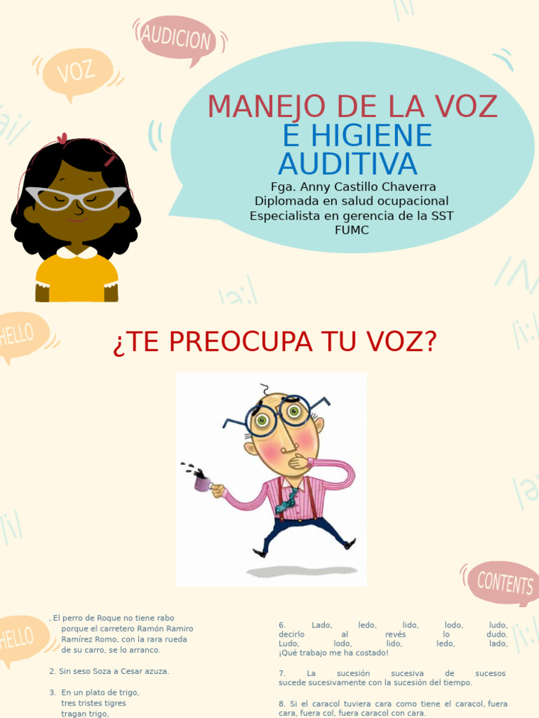 Manejo de La Voz | PDF | Sonido | Auriculares