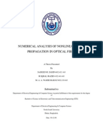 Numerical Analysis of Nonlinear Pulse Propagation in Optical Fiber (35