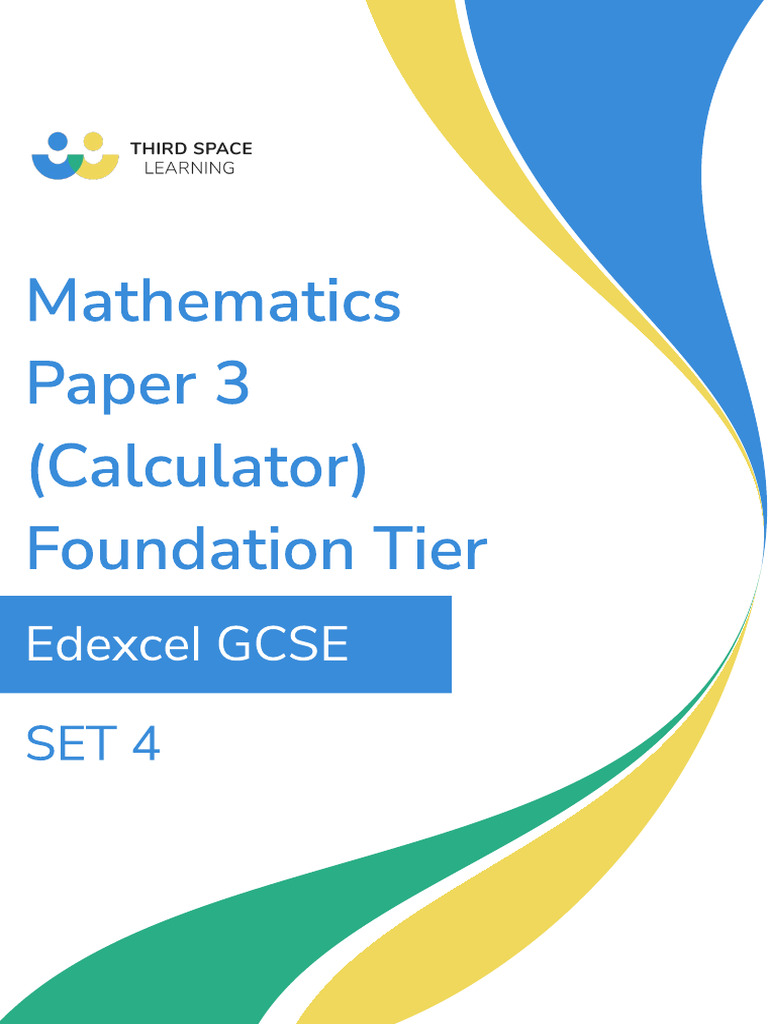 Edexcel Math Paper Foundation 3 | PDF | Mathematics