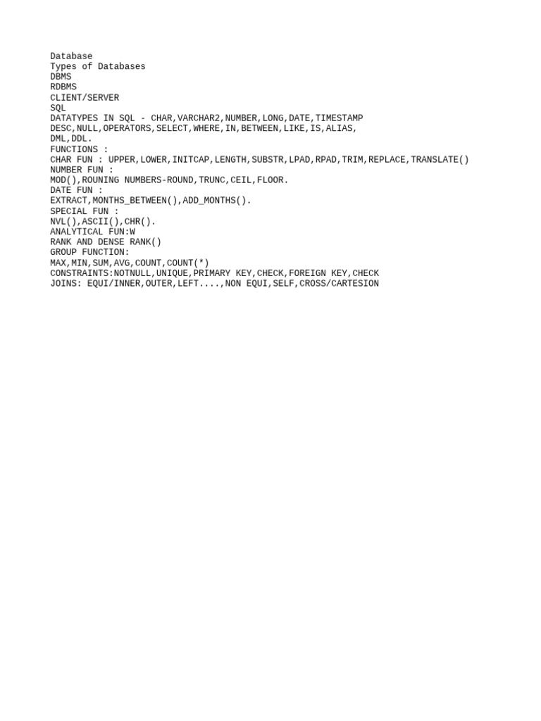 Comprehensive Guide to SQL Databases | PDF
