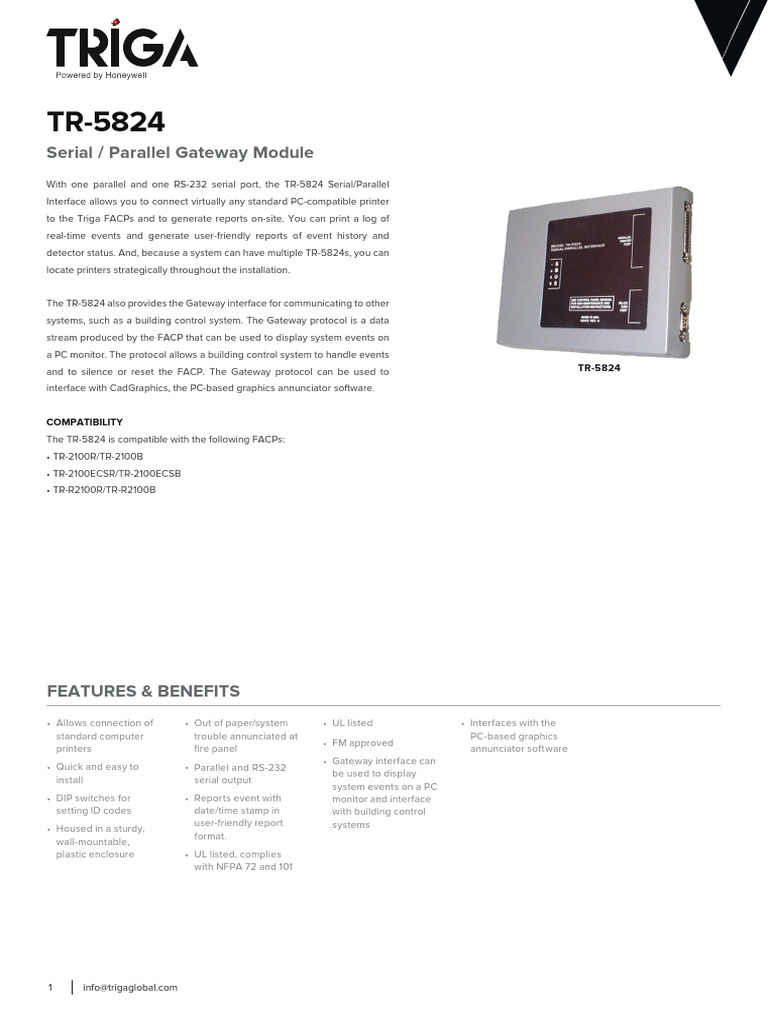 TR-5824 Serial/Parallel Interface Module | PDF | Computing | Computer ...