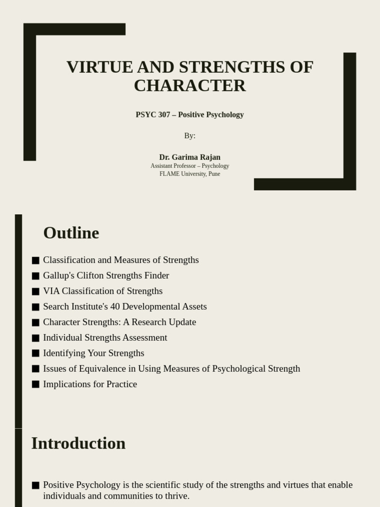 Character Strengths in Positive Psychology | PDF | Positive Psychology ...