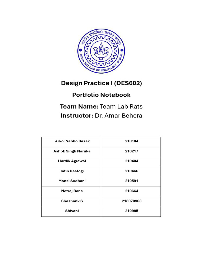 Design Practice I Portfolio Overview | PDF | Product Lifecycle ...