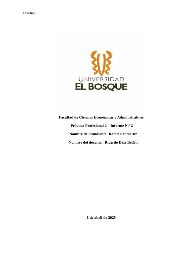 Practica II Informe 2 | PDF