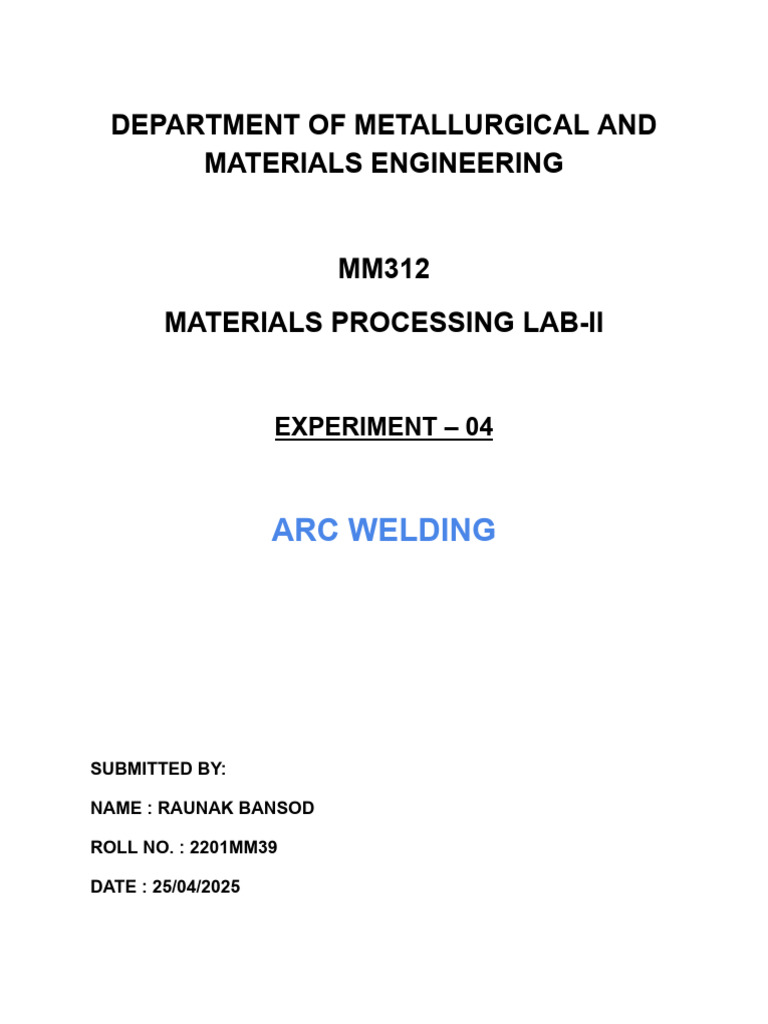 Arc Welding | PDF | Welding | Construction