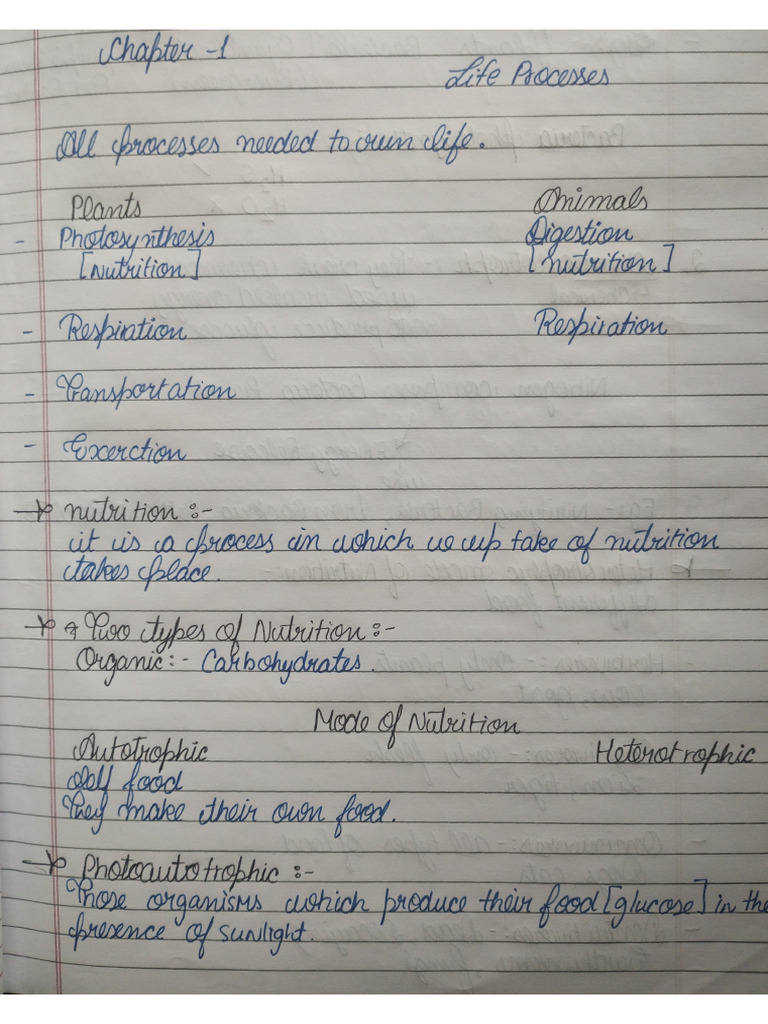 Class 10 TH RT Biology Notes | PDF