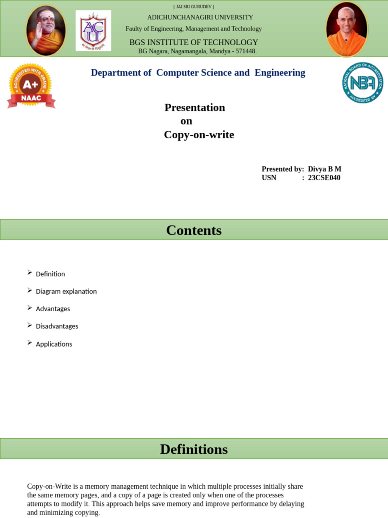 Copy-on-Write: Memory Management Explained | PDF | Process (Computing ...