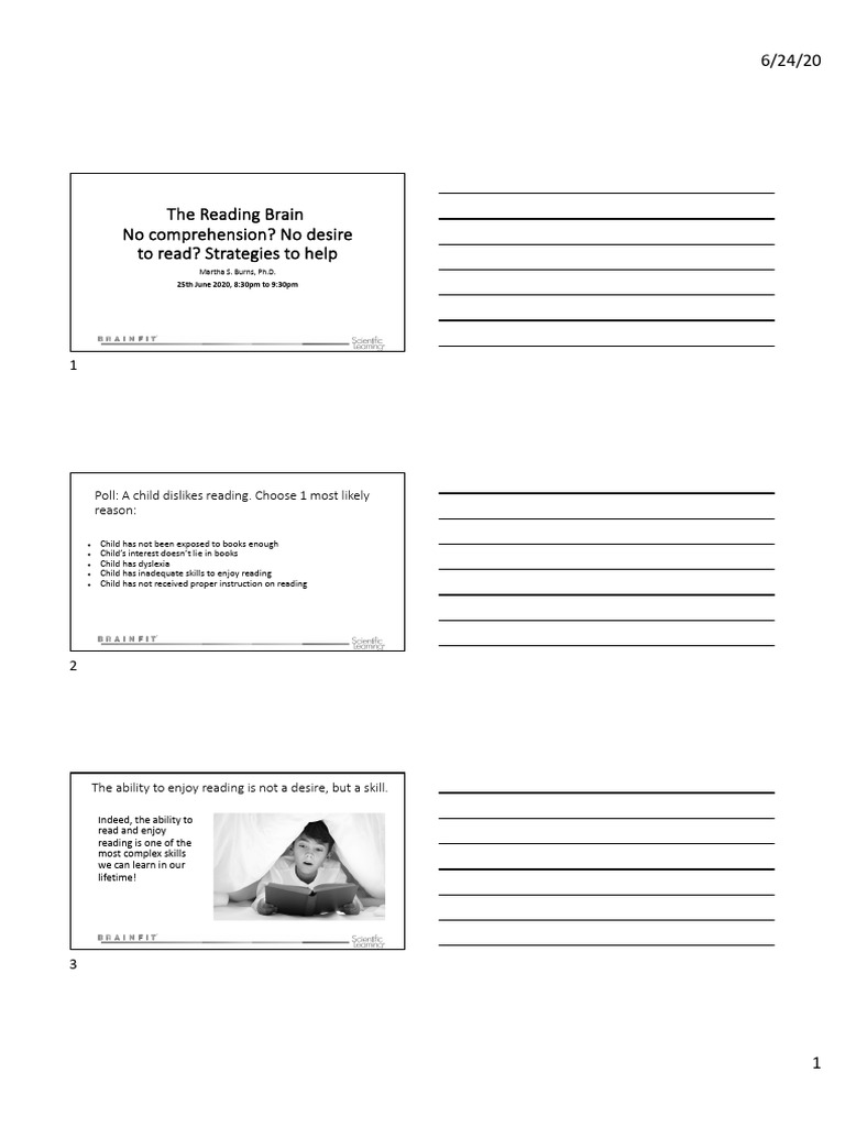 Understanding the Reading Brain | PDF | Fluency | Learning