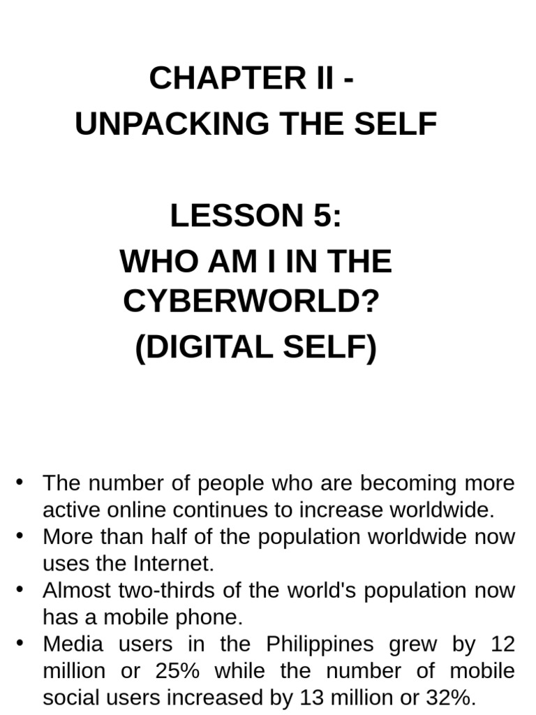 Who Am I in The Cyberworld Digital Self | PDF | Gender | Gender Studies