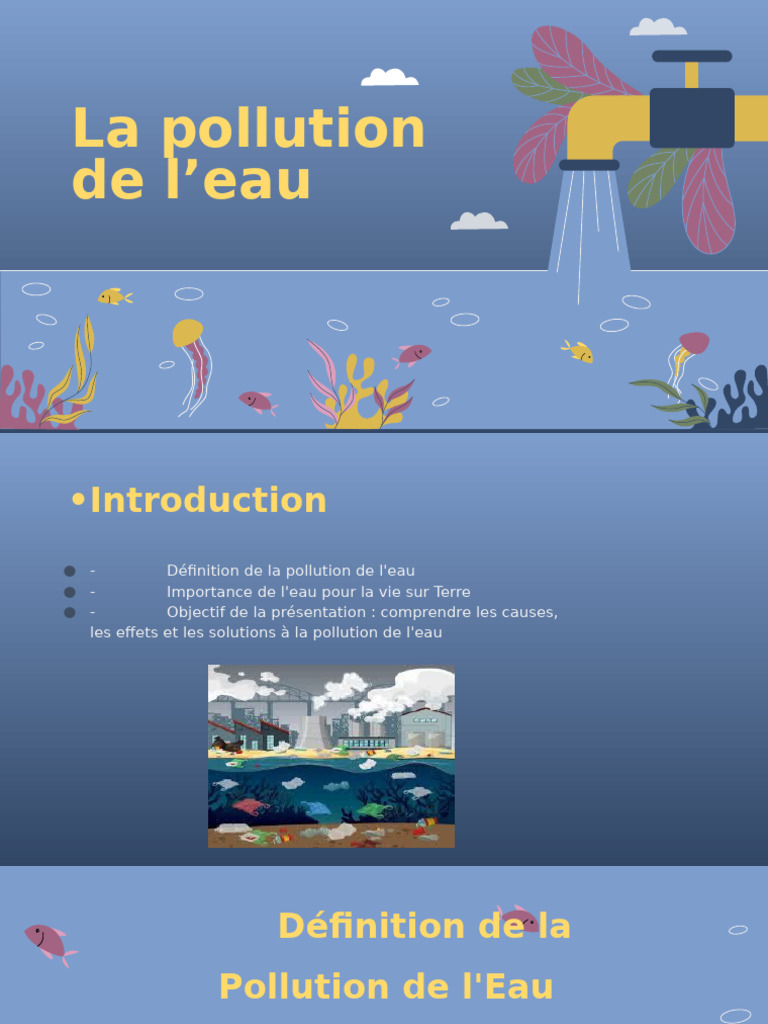 Causes et solutions de la pollution de l'eau | PDF | Pollution de l'eau ...