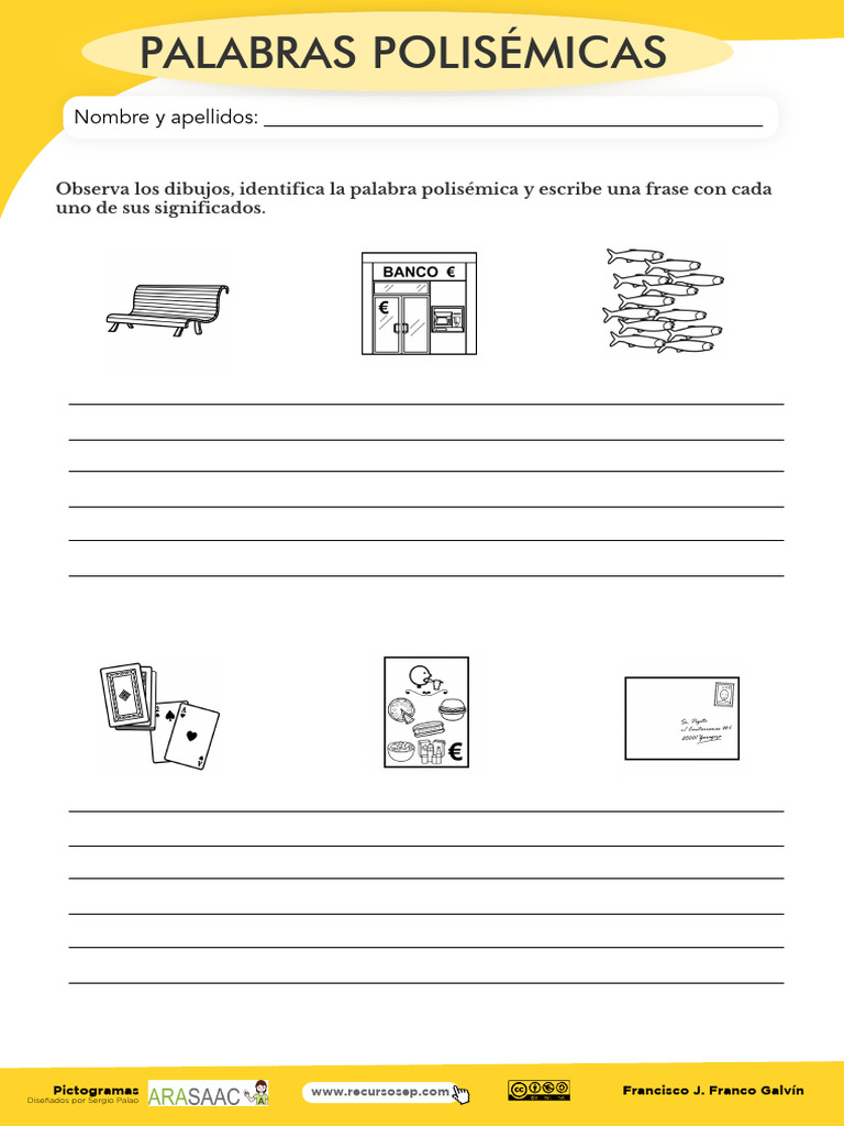 Actividades con Palabras Polisémicas | PDF