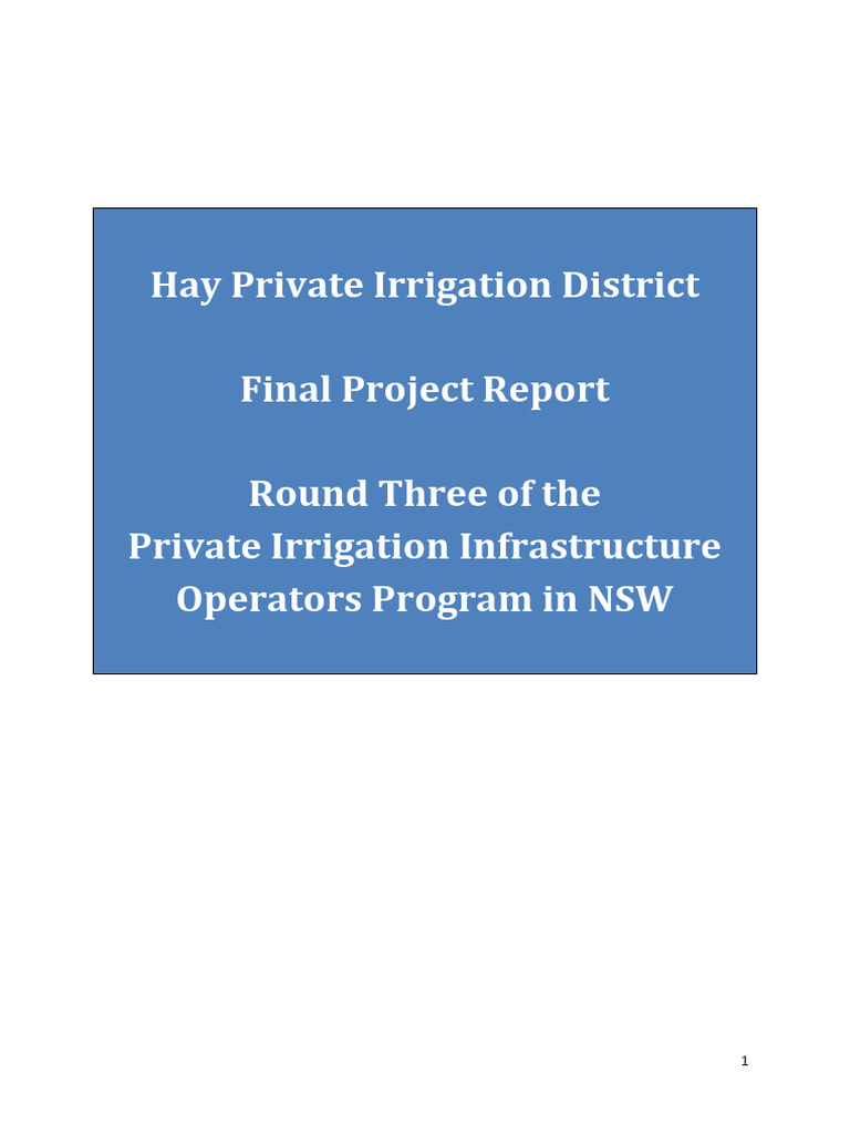 Hay Round3 Final Project Report | PDF | Irrigation | Cereals
