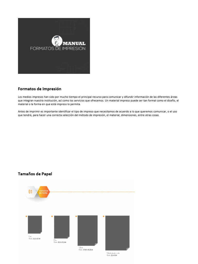 Formatos y Tipos de Impresión Impresa | PDF