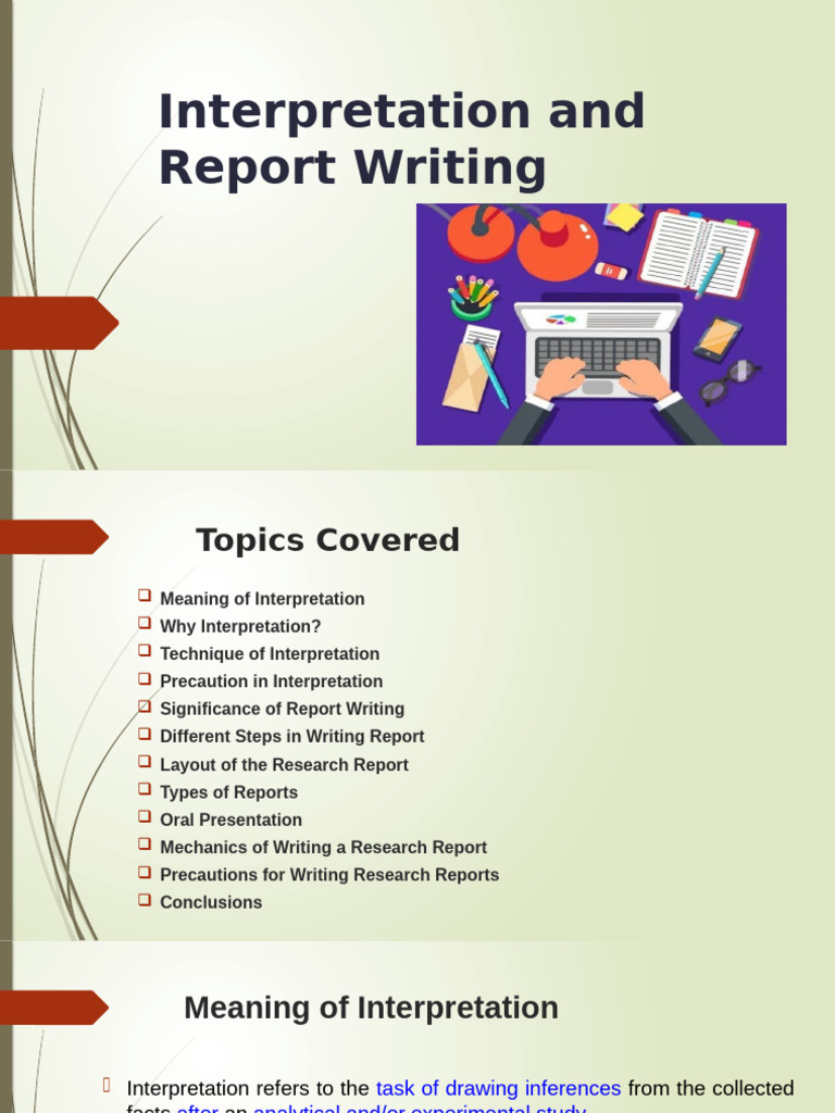 Research Interpretation and Report Writing | PDF | Data | Comma