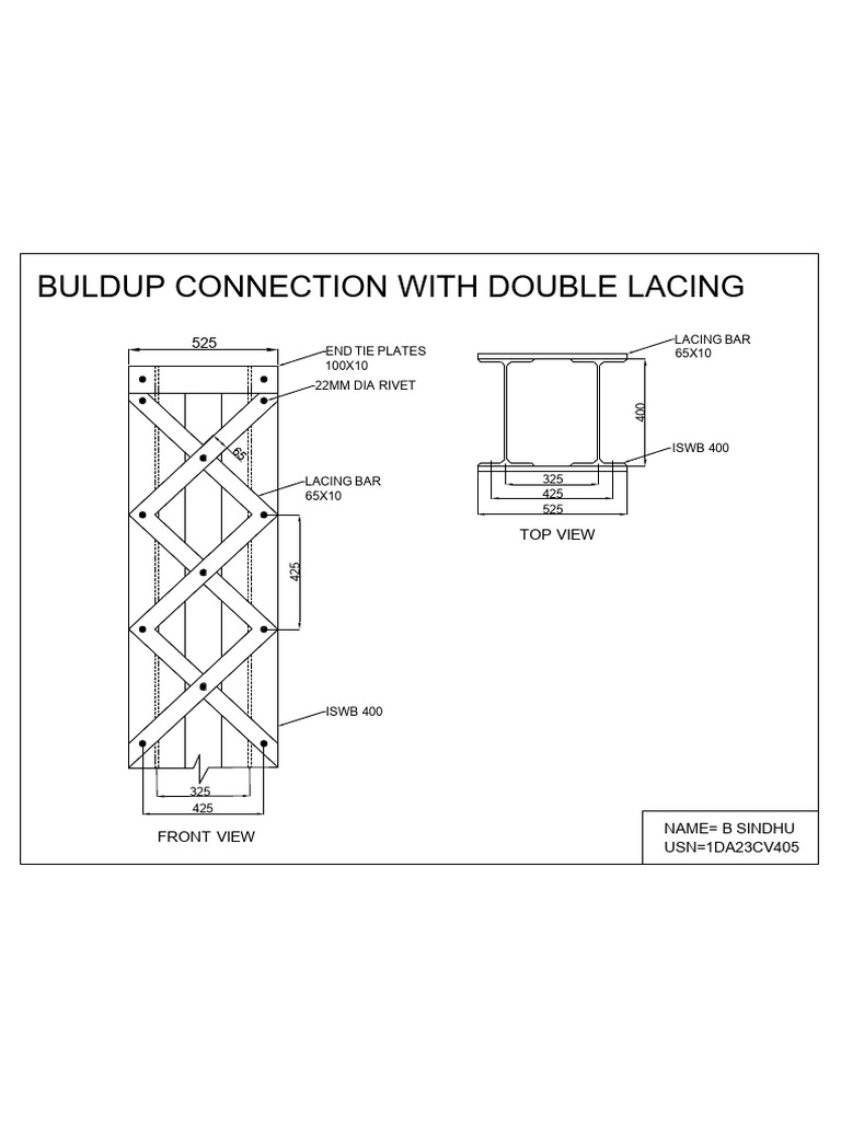 Double Lacing Connection Details | PDF