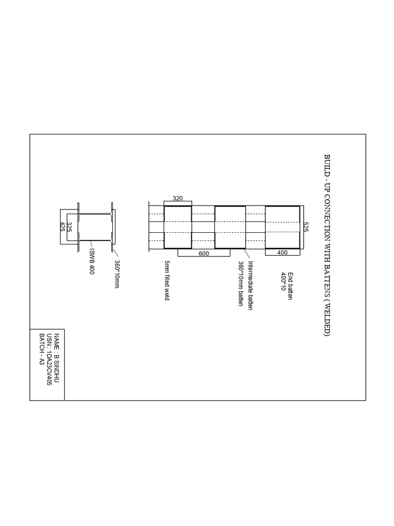 Welded Batten Connection Details | PDF