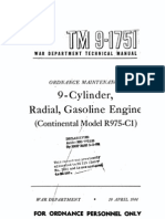 TM 9-1751 Cylinder, Radial, Gasoline Engine (Continental Model R975-C1) 1944