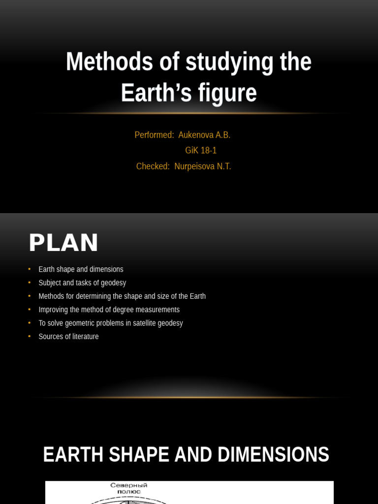 Methods for Studying Earth's Shape | PDF | Geodesy | Latitude