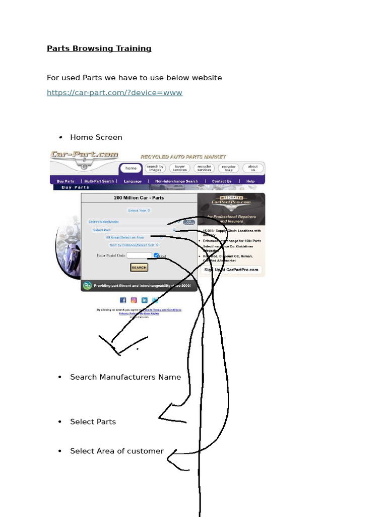 Used Parts Browsing Guide | PDF