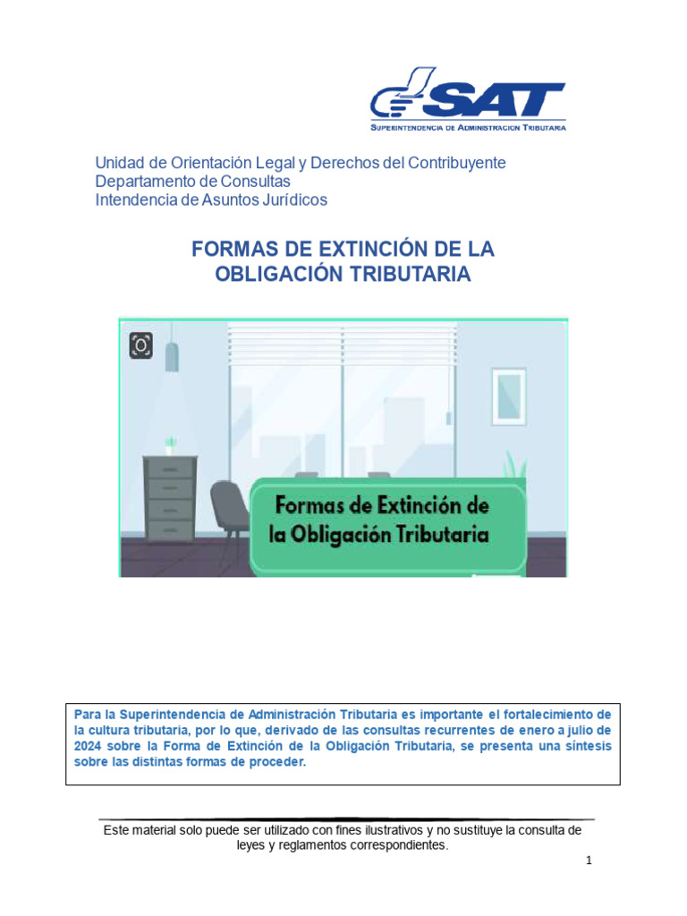 Formas de Extincion de La Obligacion Tributaria | PDF | Pagos | Justicia