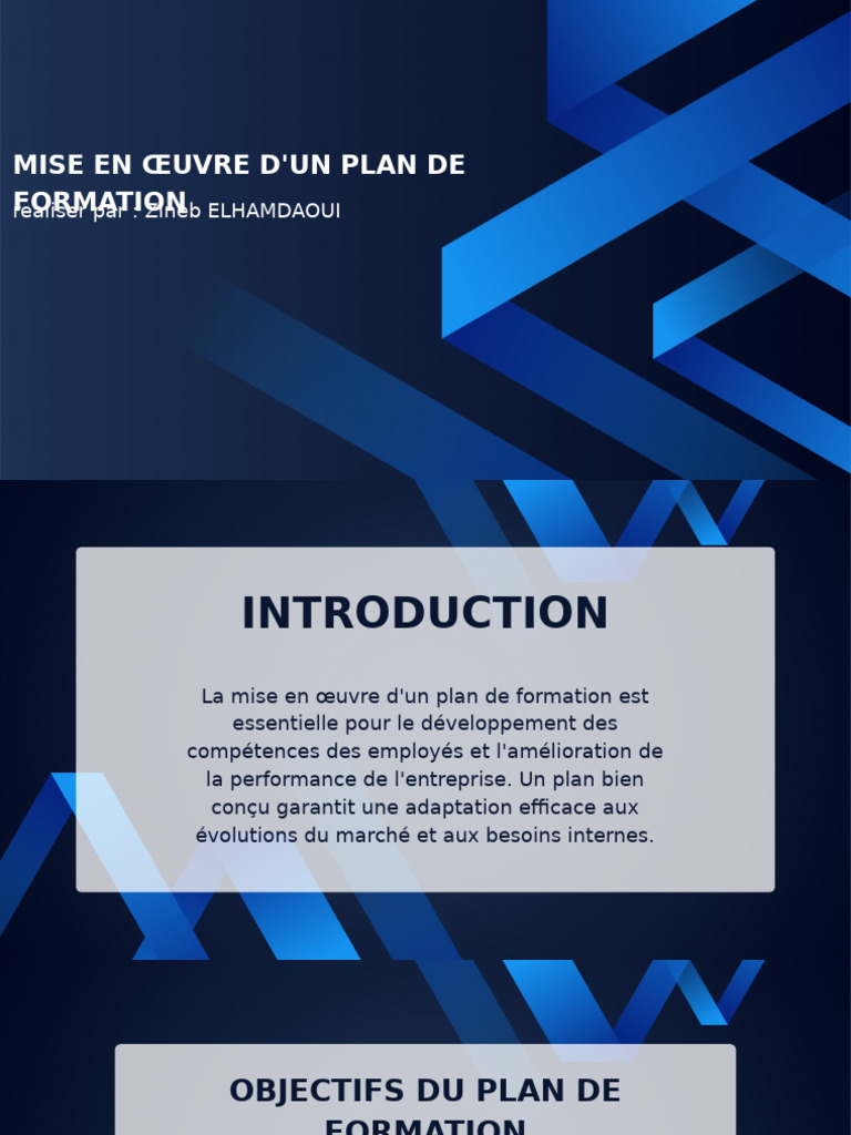 Mise en œuvre efficace d'un plan de formation | PDF