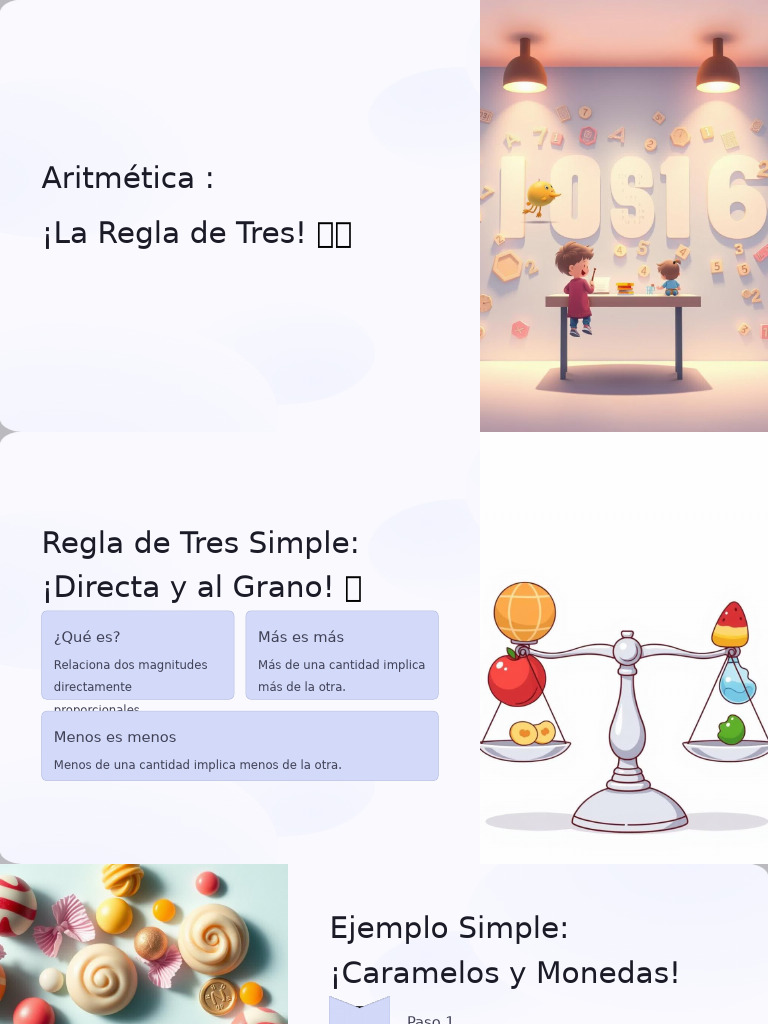 Regla de Tres: Ejemplos y Tipos | PDF