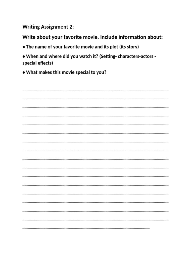 Writing Assignment 2 | PDF