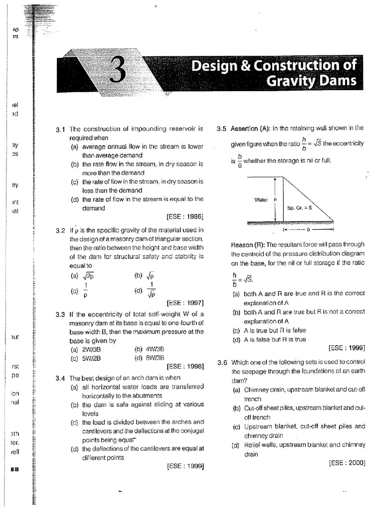 Gravity Dam Design and Analysis Guide | PDF | Dam | Reservoir