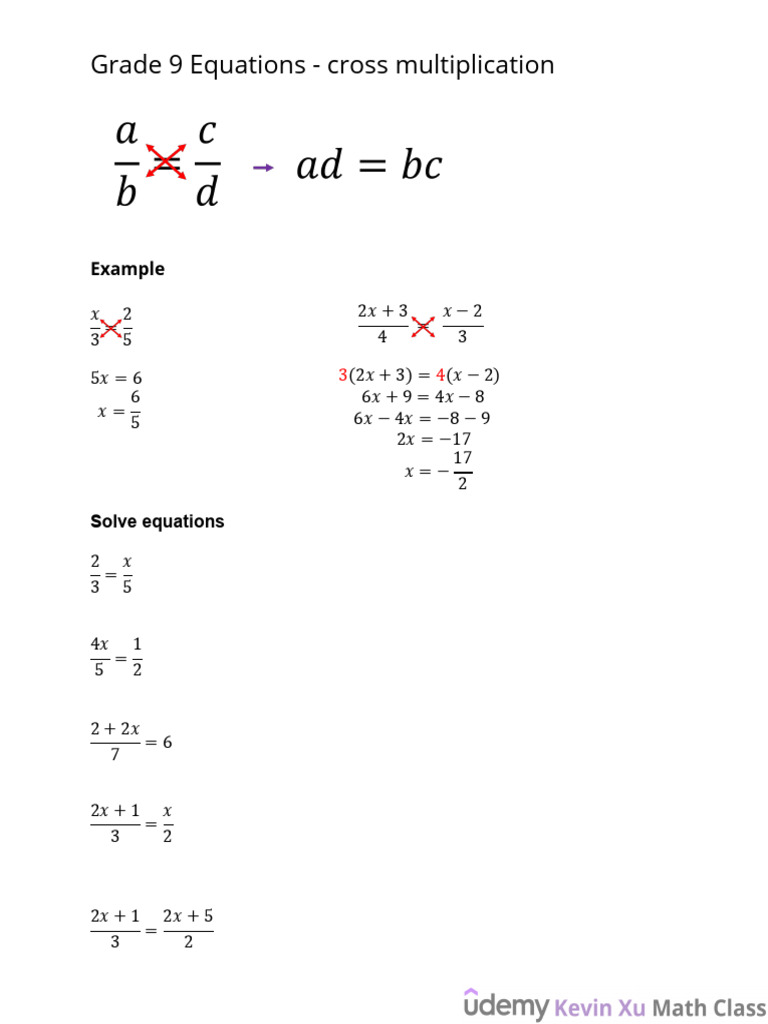 Grade 9 Equations and Inequalities Workbook | PDF