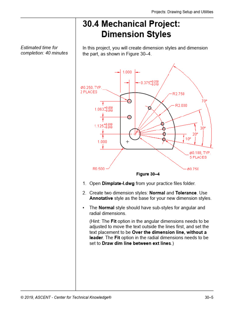 Assignment 9 - 30.4 - Dimension Styles | PDF | Engineering Tolerance ...