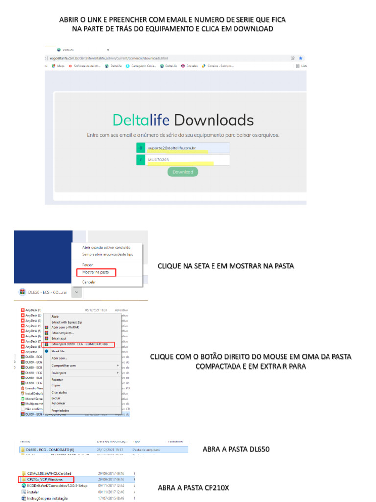 Tutorial Instalação Driver e Programa | PDF