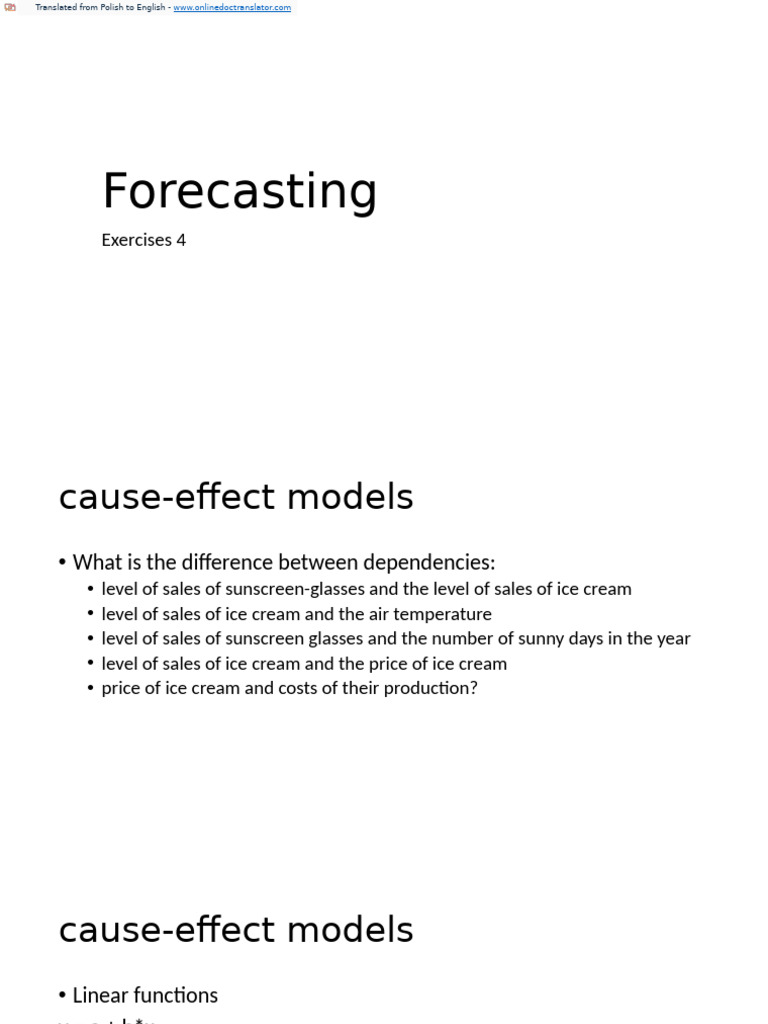 Forcasting Class 4 Part2 | PDF | Regression Analysis | Demand