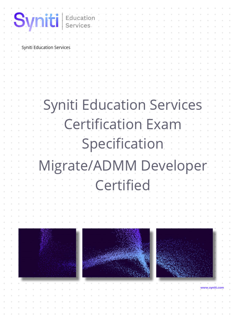Syniti Migrate/ADMM Developer Exam Guide | PDF | Databases | Multiple ...