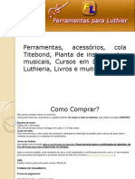 Catalogo Ferramentas para Luthier