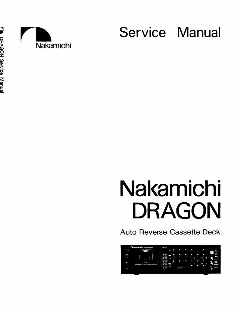 Nakamchi Dragon Service Manual | PDF | Sound Production Technology