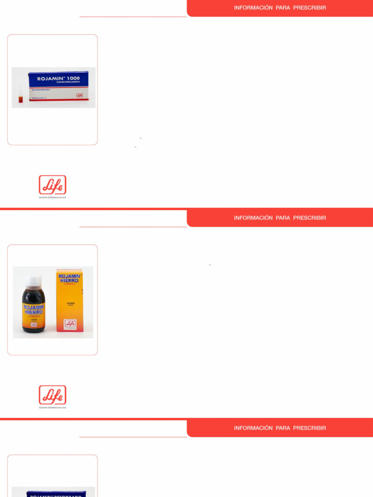 Uso y beneficios de Rojamin 1000 | PDF | Vitamina B12 | Vitamina