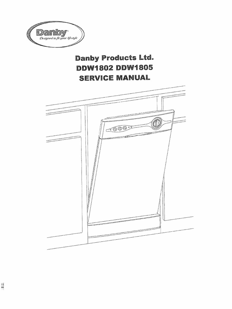 Danby DDW1805 Service Manual | PDF | Dishwasher | Switch