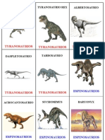 Cartas Familias Dinosaurios