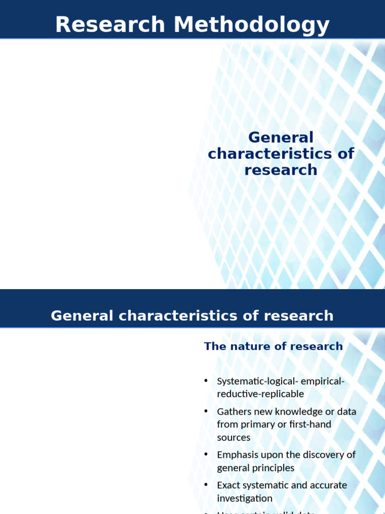 3-General Characteristics of Research | PDF
