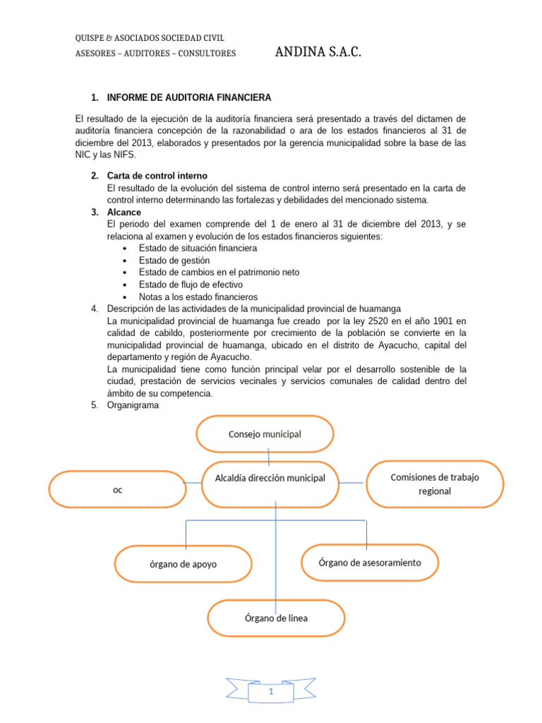 Procedimientos de Auditoria Financiera | PDF | Auditoría | Contabilidad