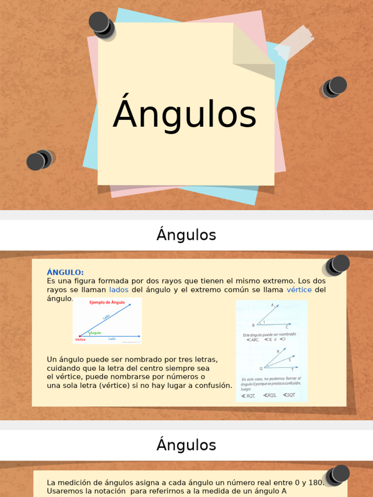 Clasificación y propiedades de ángulos | PDF | Ángulo | Geometría ...