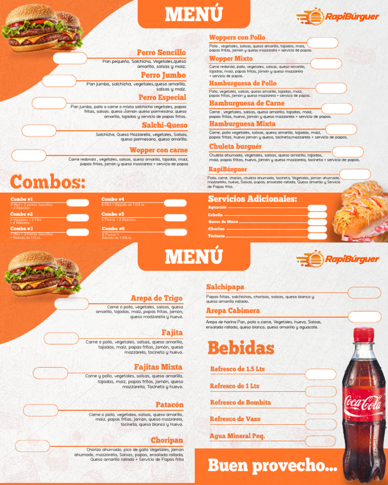 Menu Rapi | PDF | Salchicha | Tocino