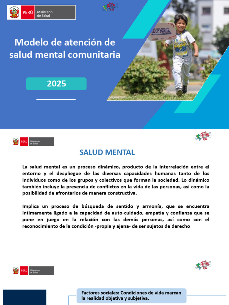 Modelo de Atención en Salud Mental 2025 | PDF | Salud mental | Cuidado ...