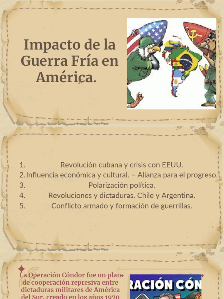 Impacto de la Guerra Fría en América Latina | PDF | Dictadura | Guerra Fría