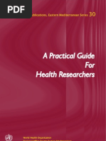 A Practical Guide for Health Researchers
