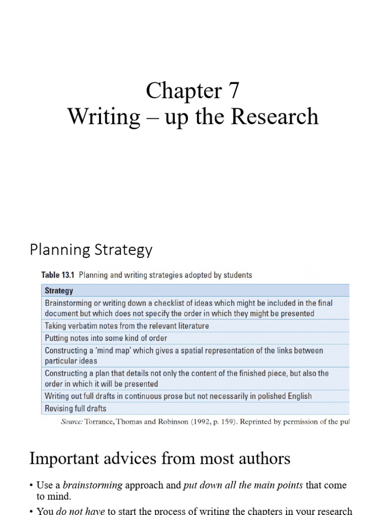 Research Writing Strategies and Review | PDF | Thesis | Methodology
