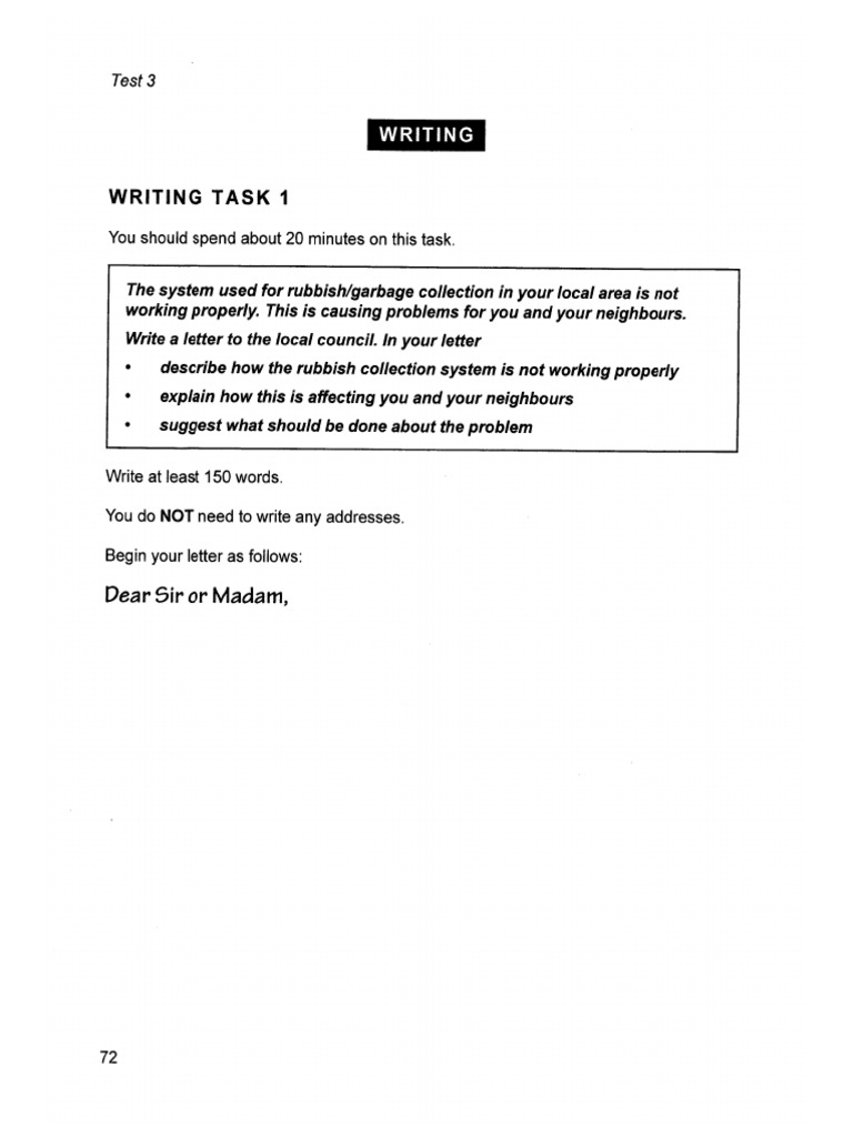TEST 3 Writing IELTS 13 | PDF