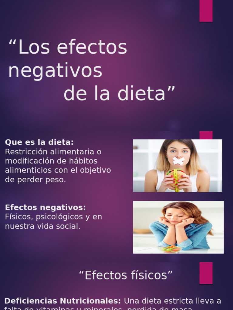 Efectos Negativos de la Dieta Restrictiva | PDF