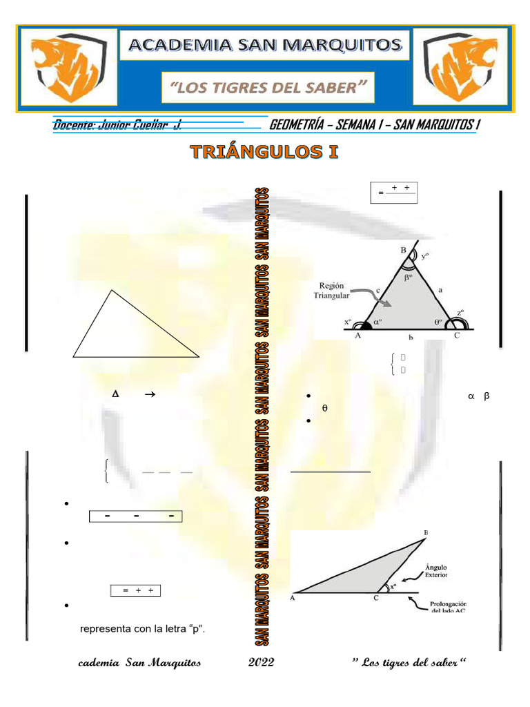 Geometria 1 | PDF | Triángulo | Geometría Elemental